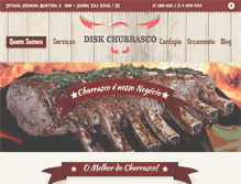 Tablet Screenshot of diskchurrasco.com